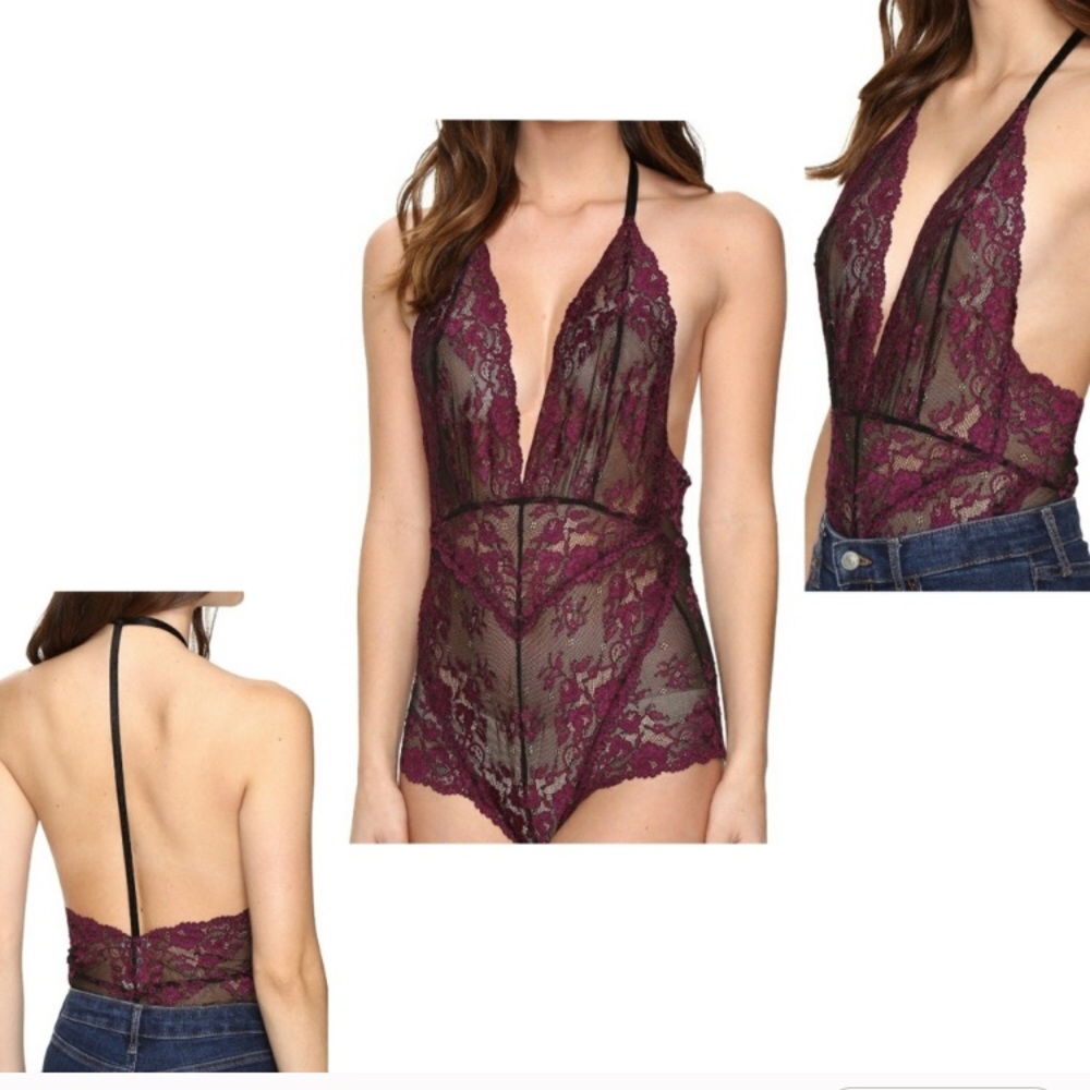 Free People Too cute to handle lace bodysuit NWT!